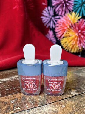 NEW*Bath & Body Works Firecracker Pop Lip Oil Bundle/Lot